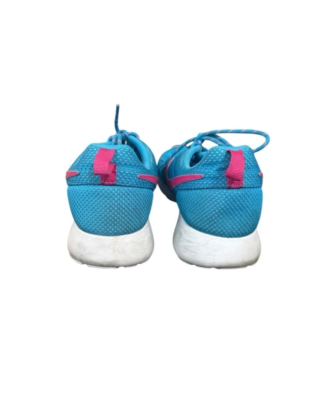 Nike Kids Light Blue Sneaker with Pink Swoosh